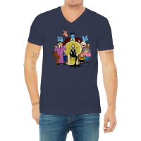 The Adams Family Cartoon Hb V-neck Tee | Artistshot