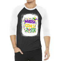 Bleached Mardi Gras 2023 Jester Outfit Kids Girl B 3/4 Sleeve Shirt | Artistshot