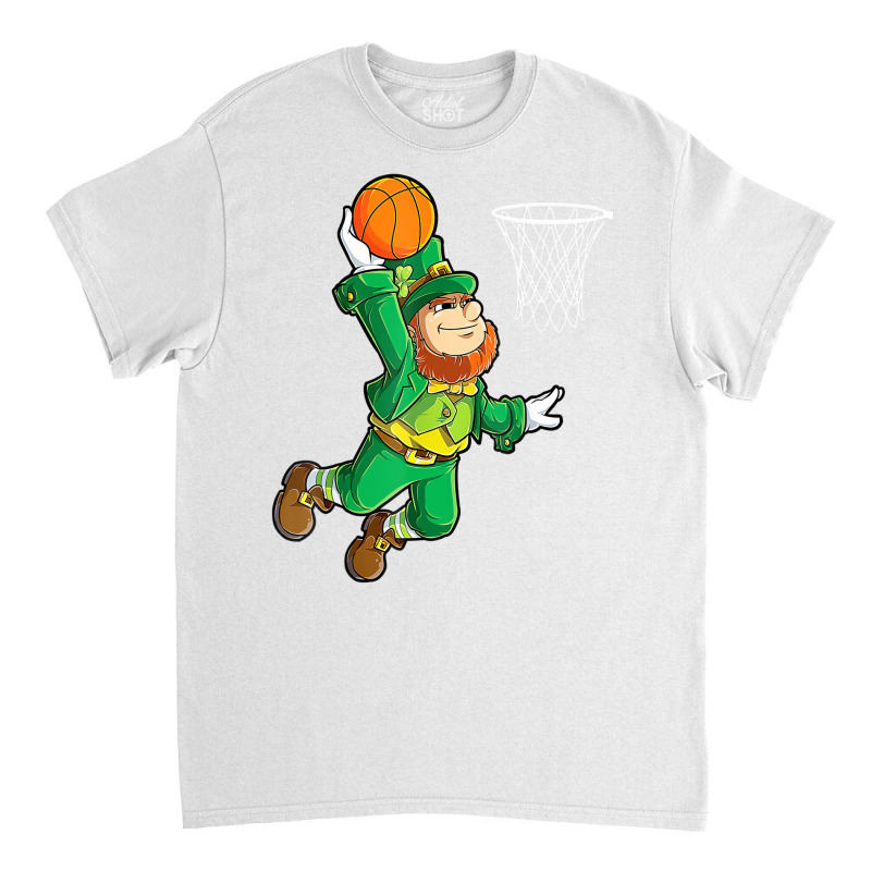 Leprechaun Basketball Dunk St Patricks Day Boys Me Classic T-shirt | Artistshot