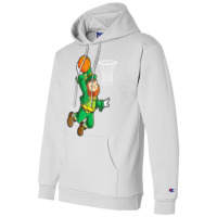 Leprechaun Basketball Dunk St Patricks Day Boys Me Champion Hoodie | Artistshot