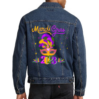 Mardi Gras 2023 Costume With Mask Sweatshirt Men Denim Jacket | Artistshot