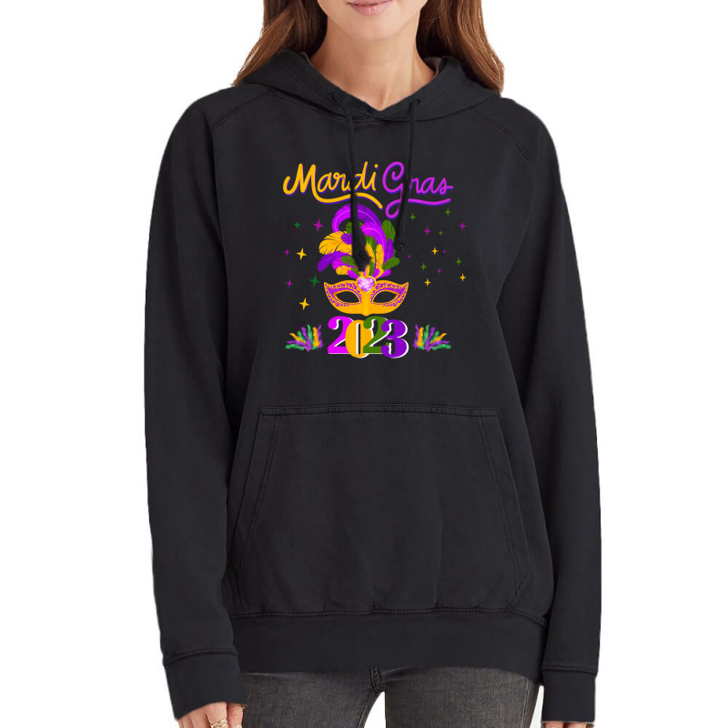 Mardi Gras 2023 Costume With Mask Sweatshirt Vintage Hoodie | Artistshot