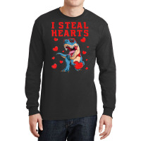 I Steal Hearts Valentines Day Dinosaur Boys Men Lo Long Sleeve Shirts | Artistshot