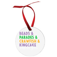 Mardi Gras Beads Parades King Cake CrawfishÂ fat Ornament | Artistshot