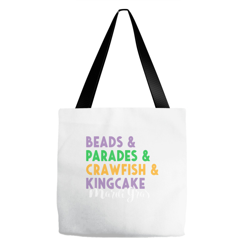 Mardi Gras Beads Parades King Cake CrawfishÂ fat Tote Bags | Artistshot