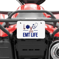 Emt Life Emergency Medical Technician Sweatshirt Atv License Plate | Artistshot