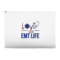 Emt Life Emergency Medical Technician Sweatshirt Accessory Pouches | Artistshot