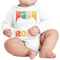 Game Over Class Of 2023 Video Games Vintage Gradua Long Sleeve Baby Bodysuit | Artistshot