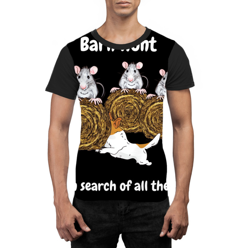 Funny Barn Hunt   In Search Of Rats With Jack Russ Graphic T-shirt by eischeid | Artistshot