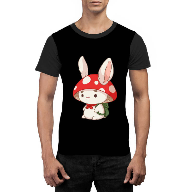 Mushroom Cat Graphic T-shirt by nokwqaart | Artistshot