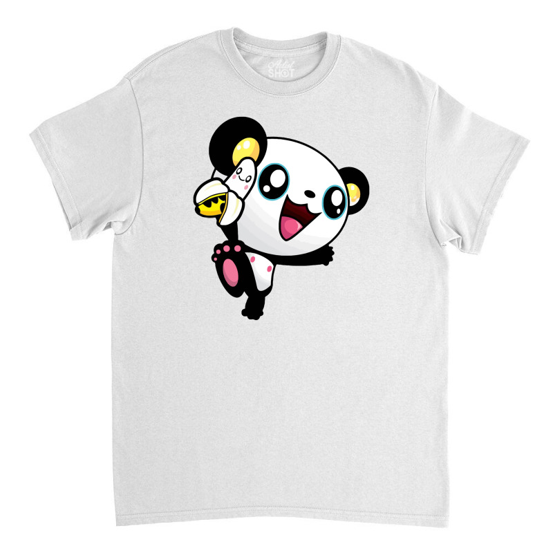 Panda Banana Classic T-shirt by nokwqaart | Artistshot