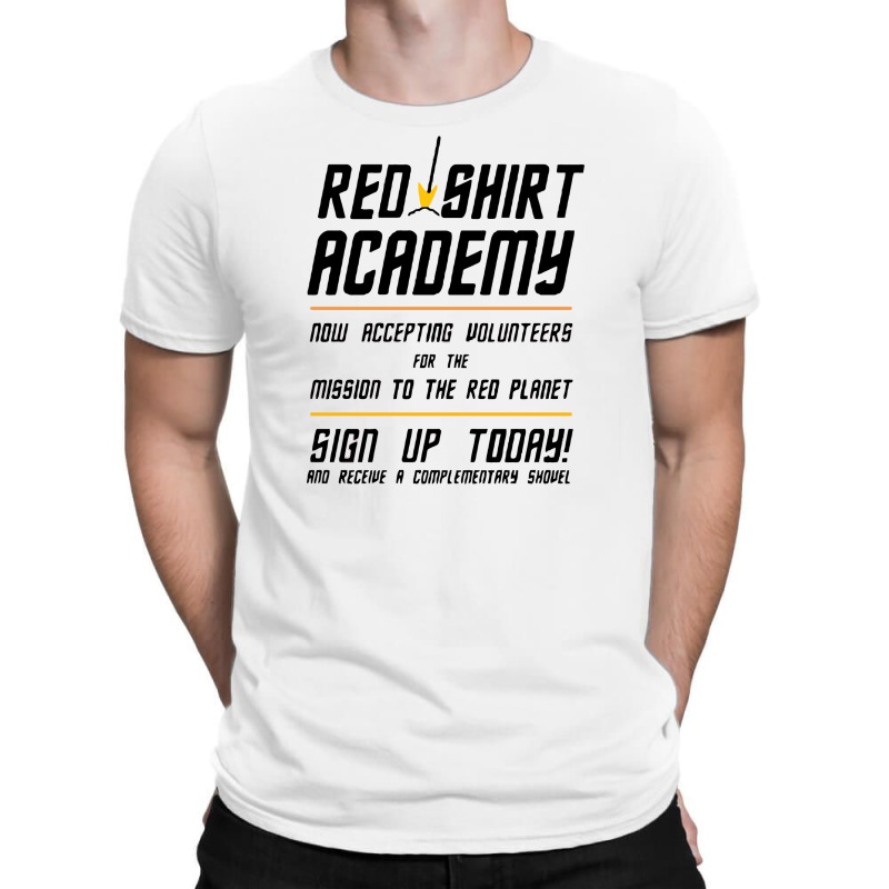 Red Shirt Academy T-Shirt by MilaArt. | Artistshot