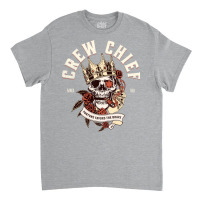 Crew Chief Skull With Cigar Design Classic T-shirt | Artistshot