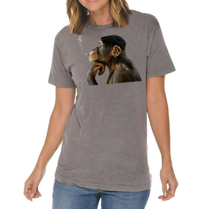 Cigarrete Smoking Monkey 80s Vintage T-shirt | Artistshot