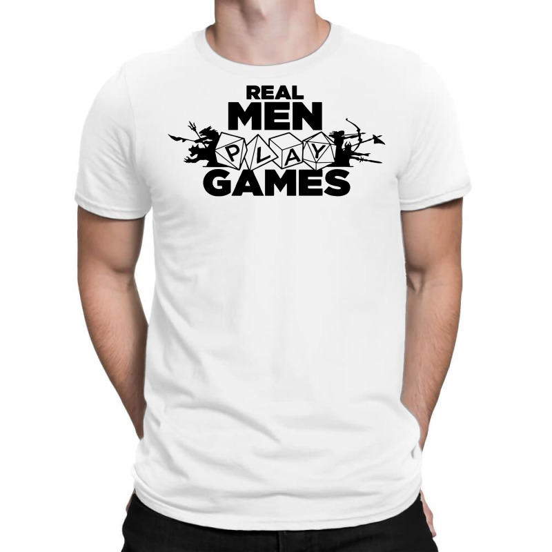 Real Men Play Games T-Shirt by MilaArt. | Artistshot