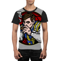 Football Smoke Break 70s Graphic T-shirt | Artistshot