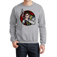 Football Smoke Break 70s Crewneck Sweatshirt | Artistshot