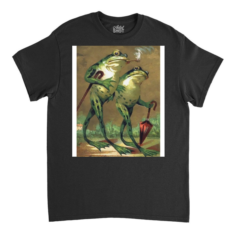 Frogs Take A Leisurely Stroll Cool Classic T-shirt by homymogdada | Artistshot