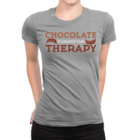 Chocolate Therapy Cocoa Cake Brownie Retro Ladies Fitted T-shirt | Artistshot