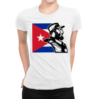 Fidel Castro Cute Hipster Ladies Fitted T-shirt | Artistshot