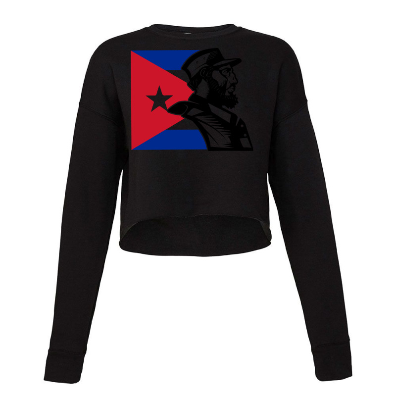 Fidel Castro Cute Hipster Cropped Sweater by toptasratiehw | Artistshot