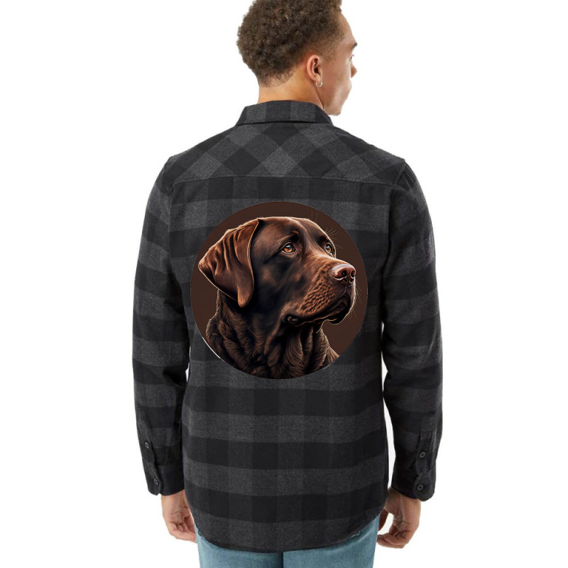 Chocolate Labrador Retriever Stars Flannel Shirt | Artistshot