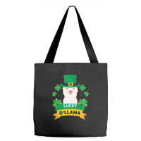 Lucky O'llama St Patricks Day Tote Bags | Artistshot