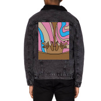 Sweet Temptation Surprise Chocolate Music Unisex Sherpa-lined Denim Jacket | Artistshot