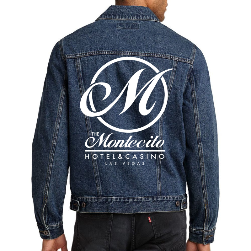 Montecito Hotel And Casino Aesthetic Men Denim Jacket | Artistshot