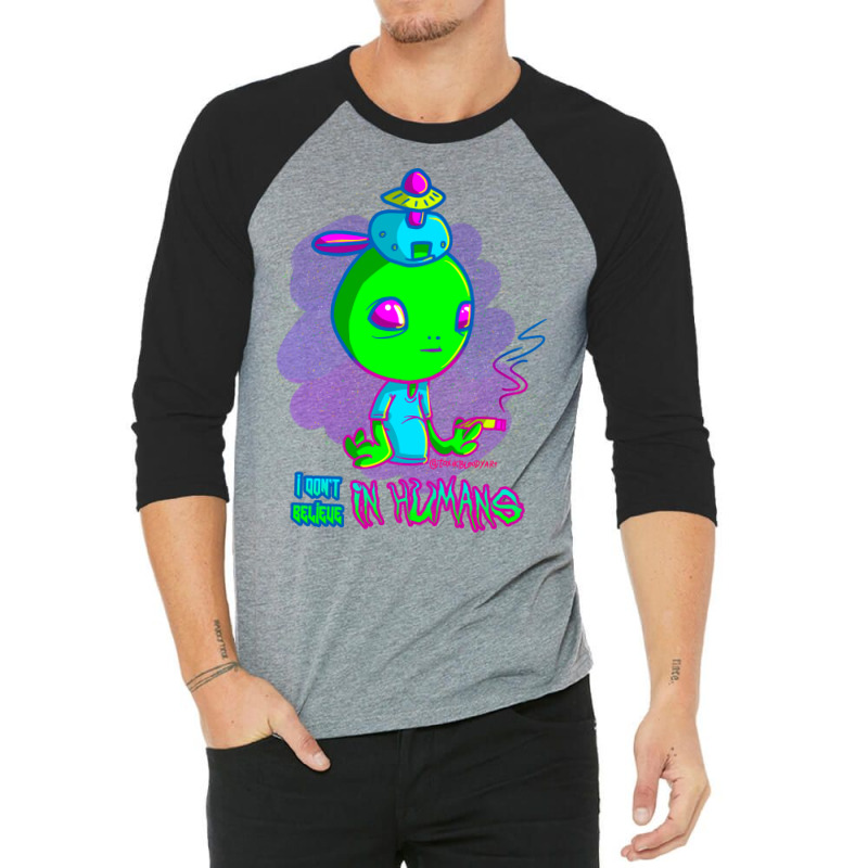 Alien Kid Girl 3/4 Sleeve Shirt by alheklupsm | Artistshot