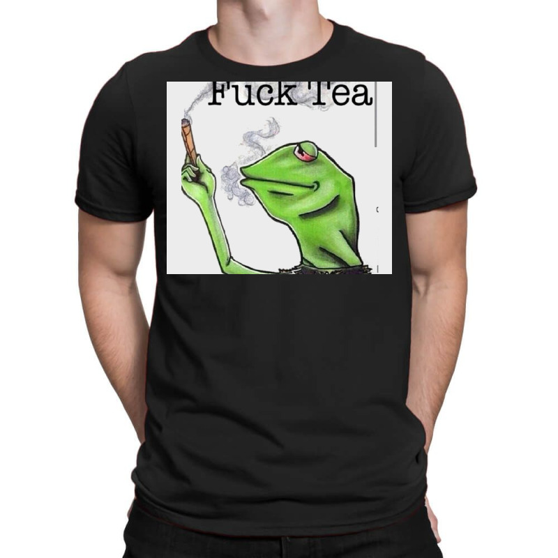 Fuck Tea Frog T-Shirt by Nadeau | Artistshot