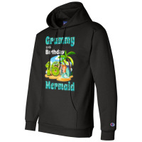 Cute Mermaid Grammy Of The 16th Birthday Retro Champion Hoodie | Artistshot