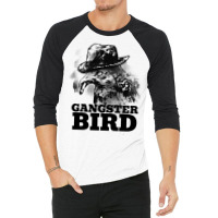 Gangster Bird With Hat And Cigar Aesthetic 3/4 Sleeve Shirt | Artistshot