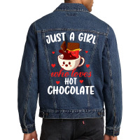 Funny Chocolate Saying Design Cool Men Denim Jacket | Artistshot