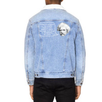 Mark Twain On Smoking 70s Unisex Sherpa-lined Denim Jacket | Artistshot