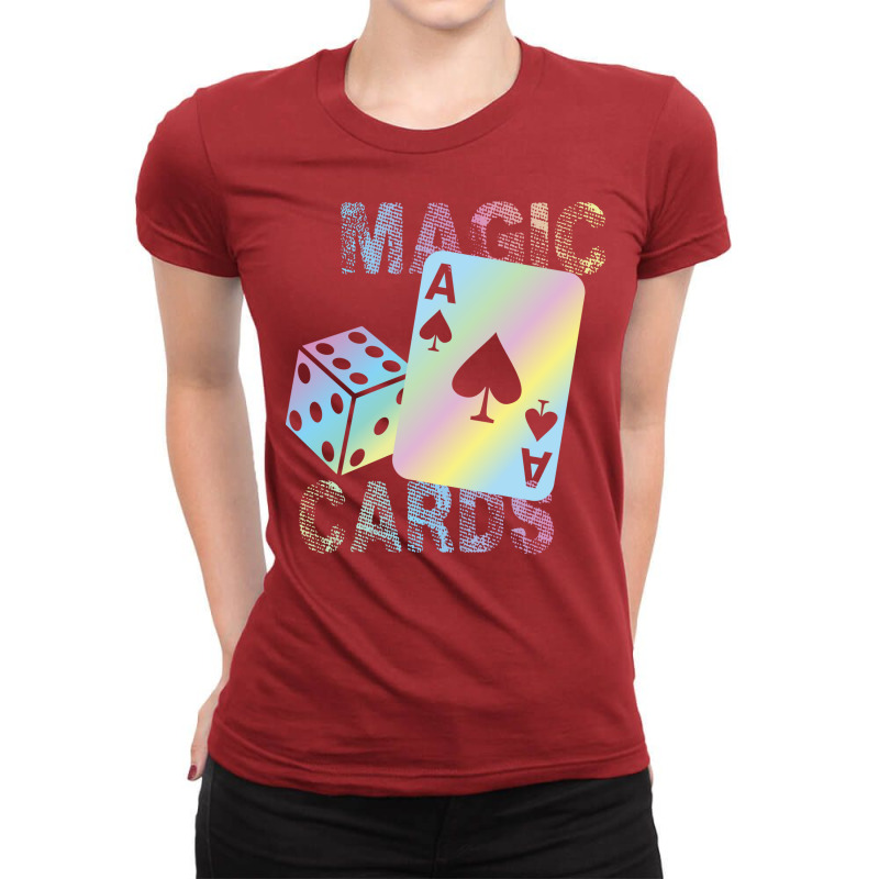 Games Cards Stars Ladies Fitted T-Shirt by zubecsincyn | Artistshot