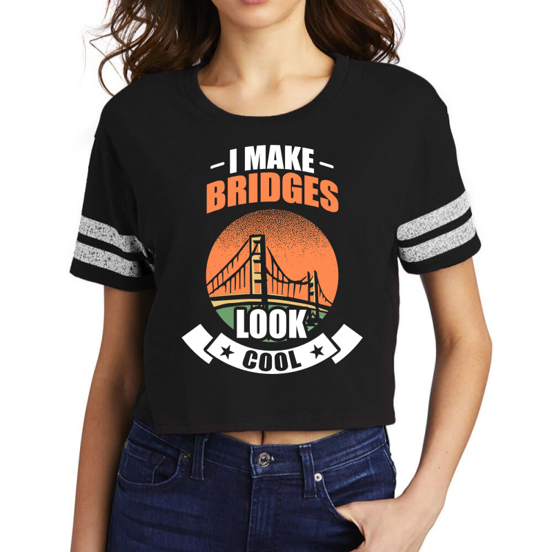 Civil Engineer Student Bridge Tunnels Engineering Scorecard Crop Tee by curjosweidez | Artistshot