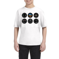 Funny Pilot T Shirt Airplane Six Pack Flight Instr Youth Tee | Artistshot