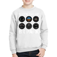 Funny Pilot T Shirt Airplane Six Pack Flight Instr Youth Sweatshirt | Artistshot