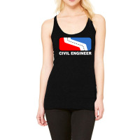 Civil Engineer League White Text Nature Racerback Tank | Artistshot