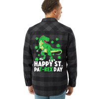 Happy St Pat Rex Dinosaur Saint Patrick's Day For Flannel Shirt | Artistshot