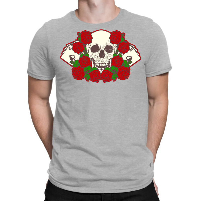 Poker Gambler Casino Skull Poker Texas Holdem Cool T-shirt | Artistshot