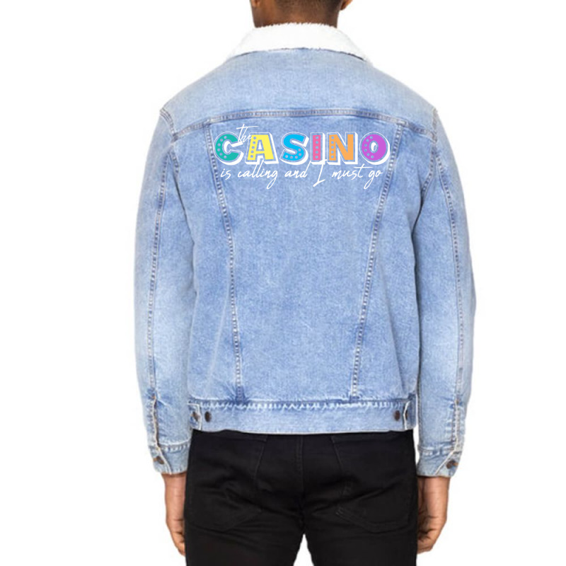 Funny Gambling Casino Summer Unisex Sherpa-lined Denim Jacket | Artistshot