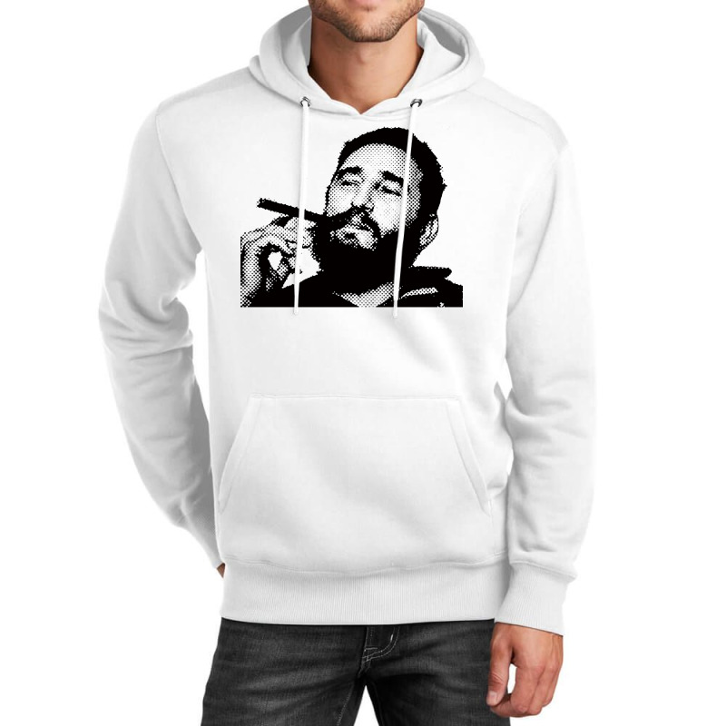 Young Fidel Castro Smoking Cigar Retro Unisex Hoodie by alheklupsm | Artistshot