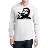 Young Fidel Castro Smoking Cigar Retro Long Sleeve Shirts | Artistshot