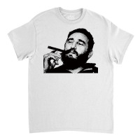 Young Fidel Castro Smoking Cigar Retro Classic T-shirt | Artistshot