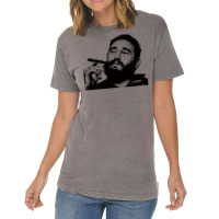 Young Fidel Castro Smoking Cigar Retro Vintage T-shirt | Artistshot