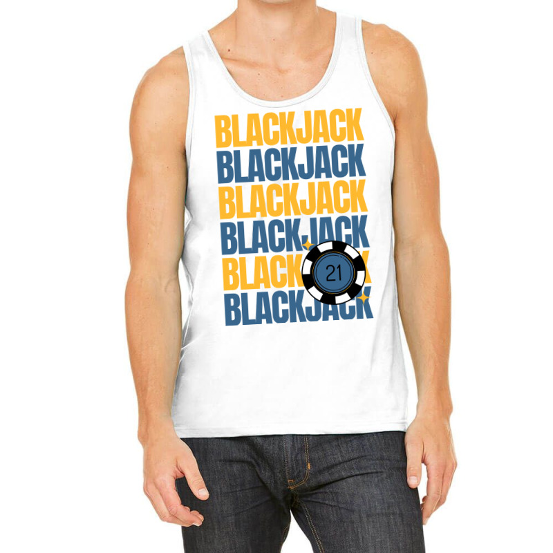 Blackjack 21 Player Casino Gambler Gift Red Funny Tank Top | Artistshot