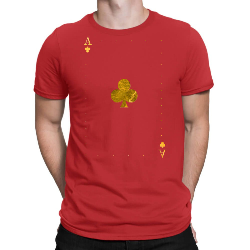 Ace Of Clubs Golden Cards T-shirt | Artistshot