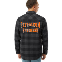 Petroleum Engineer In Orange Color Text Music Flannel Shirt | Artistshot